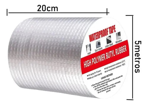 🌦️ StopLluvia Max™ – Sella hoy, olvídate de las goteras todo el invierno (20cm X 5m)⛈️☔