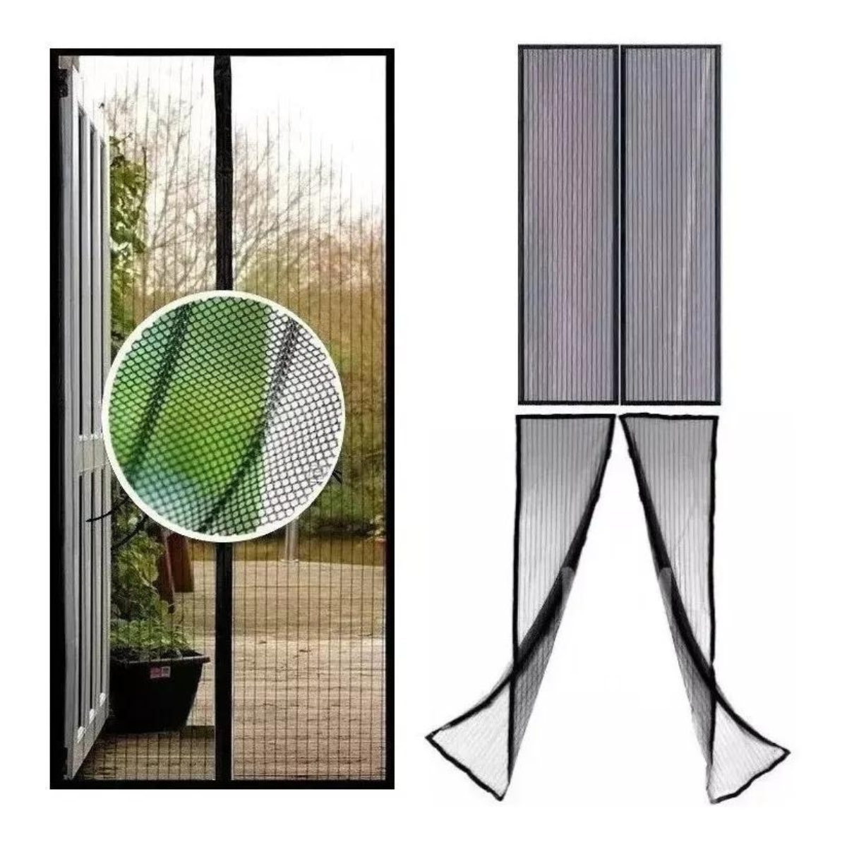 Cortina Anti Mosquitos Magnética - Mantén Fuera a los Mosquitos!