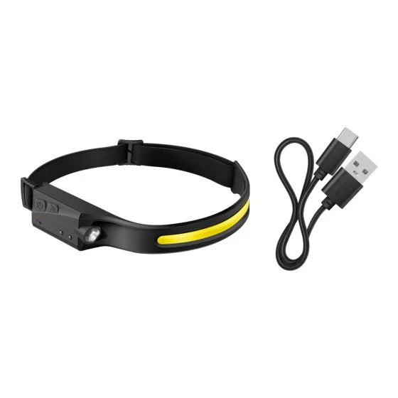 ⭐LINTERNA CINTILLO RECARGABLE CON SENSOR  🚴🏃🏃‍♀️🧗🏻⛺