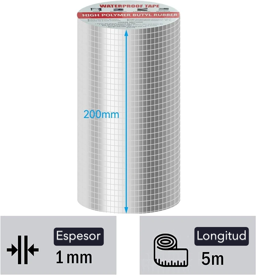 🌦️ StopLluvia Max™ – Sella hoy, olvídate de las goteras todo el invierno (20cm X 5m)⛈️☔